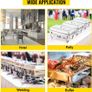 8 Pcs Chafing Dishes Buffet Stove Food Warmer 9L / 8 Quart Stainless Steel Foldable for Self-Service Restaurant Catering Parties Image 2