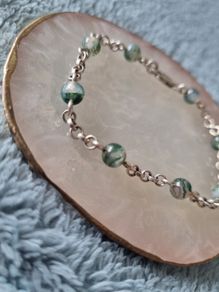 silver bracelet,  stamped