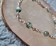 silver bracelet,  stamped