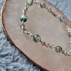 silver bracelet,  stamped