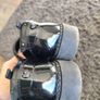 Girls Black school Shoes Size 3 Image 3