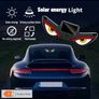 High-Brightness LED Neon Car Window Decoration Light, Wireless Solar Powered, "Devil'S Eye" Triangular Window Lighting, Creating Car Interior Atmosphere Image 4