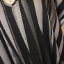 Emery Rose 3XL Black & Grey Abstract Stripe Maxi Kaftan Dress New With Tags Image 4