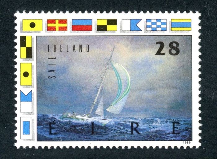 Ireland 1989 Scott #754 - Ireland's Entry in the Whitbread Round the World Race - Mint Never Hinged