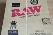 RAW Classic King Size Slim Rolling Papers - Box of 50