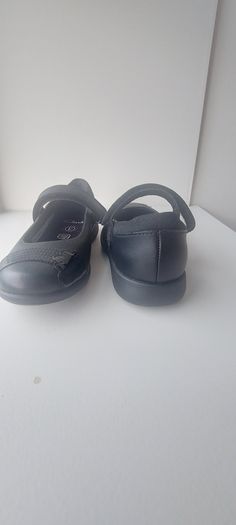 Clarks Relda Wish Black Leather School Shoes - UK 13.5 (EU 32.5)