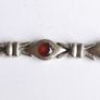 Vintage Natural Garnet and Sterling Silver 925 Bracelet, hallmarked Bracelet. length 7,5" - 26,1g Image 9