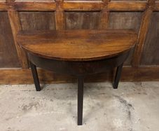 George III mahogany Demi lune
