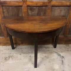 George III mahogany Demi lune