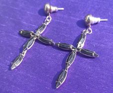 Vintage Cross Earrings