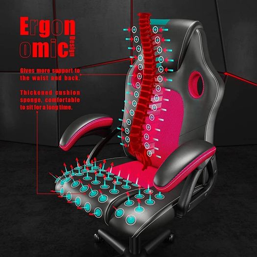 Gaming chair Office chair Swivel chair Computer chair Work chair Desk chair Ergonomic Chair Racing chair Leather chair PC gaming chair (FREE POSTAGE)