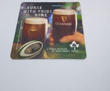 Guinness : Proud Sponsor of Irish Rugby - Beer Mat/Coaster