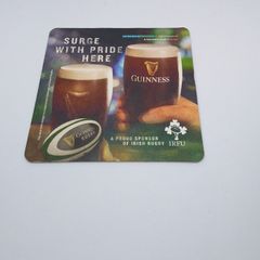 Guinness : Proud Sponsor of Irish Rugby - Beer Mat/Coaster