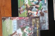 assorted old Irish football programmes