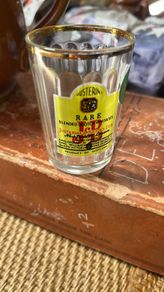 vintage whiskey shot glass from the 1970s