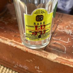 vintage whiskey shot glass from the 1970s