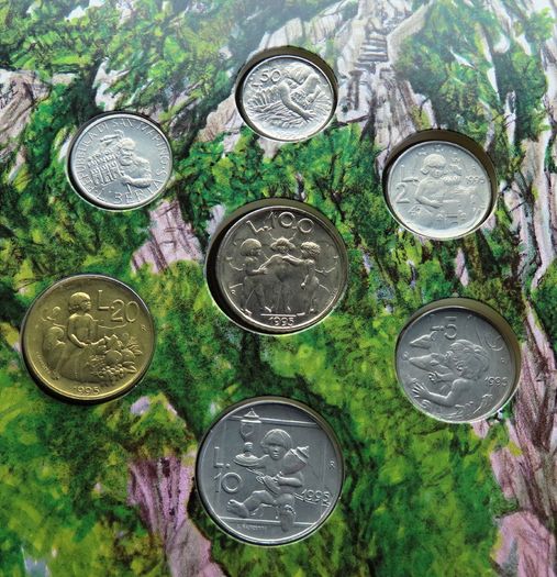 San Marino vintage original coins set