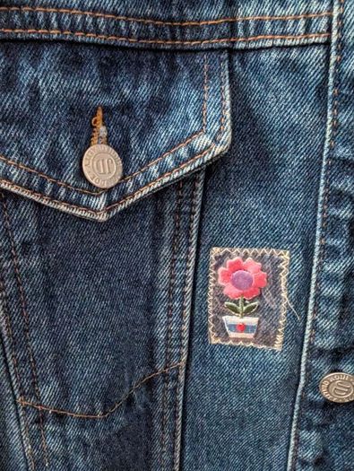 Avoca denim patchwork jacket