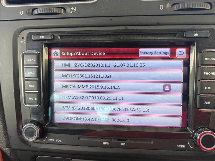 VW Upgraded head unit golf and more