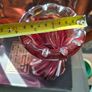 Large Heavy Mid-Century Chribska Glass-works Cranberry Art Glass Vase designed by Josef Hospodka and features a distinctive twisted silhouette with a cased glass finish Image 5