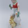 Vintage Gerold Porzellan Germany Figurine Girl with Geese Ducks Image 2