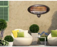In/Outdoor Patio Heater 3 Heater Sticks High Heating Output 2000 Watts
