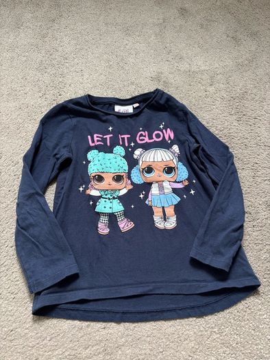 girls top long sleeve LOL 122cm 6-7 years