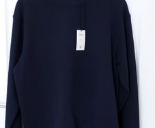 Navy crew neck sweatshirt jumper | 100% cotton | size S | Relaxed fit | Brand new