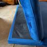 Habitat Matteo Clic Clac Blue Velvet Sofa Bed Image 3