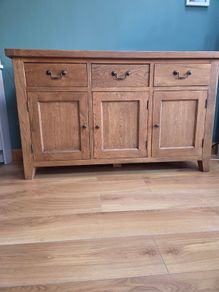 Oak sideboard and coffee table set