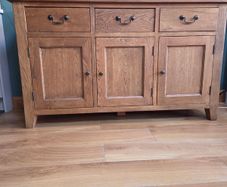Oak sideboard and coffee table set