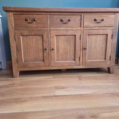Oak sideboard and coffee table set