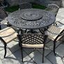 Rathwood Cast Aluminium Garden Table with 6 Chairs Image 6
