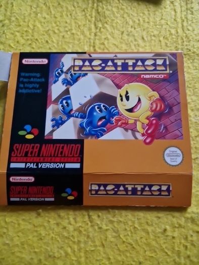 Pac Attack Snes Super Nintendo Arcade Retro Games Original