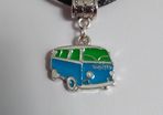 Enamel Bus Pendant / Charm for Pandora Style Bracelet
