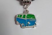 Enamel Bus Pendant / Charm for Pandora Style Bracelet
