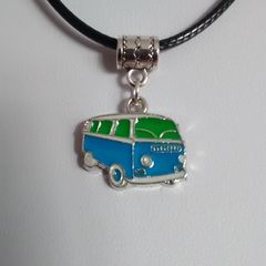 Enamel Bus Pendant / Charm for Pandora Style Bracelet