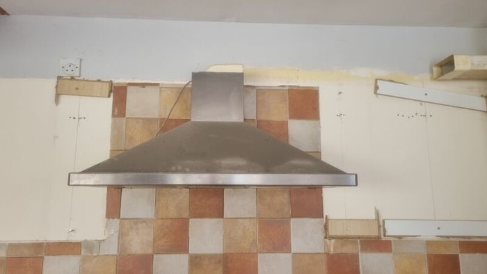 Silver extractor fan