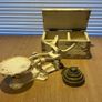 Antique Heavy cast iron scale with brass weights Image 2