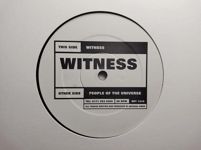 Witness - People Of The Universe - Temple Theatre / Crypt Dublin Classic! Near MINT Condition!!