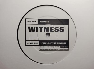Witness - People Of The Universe - Temple Theatre / Crypt Dublin Classic! Near MINT Condition!!
