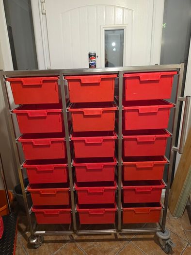 Large Stainless Steel Tool Box Trolley or Toolbox Storage Unit - Keyword Snap-on Stanley Dewalt Milwaukee Bosch Makita  etc