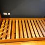 2 x wooden single beds Image 2