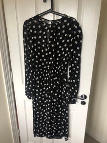 Zara polka dot dress