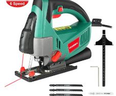 BRAND NEW igsaw 6.7A 750W Jig Saw 6PCS Blades Pure Copper Motor