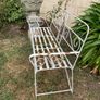 Vintage Wrought Iron Garden Set with Bench and 2 Armchairs (Restoration Project) Image 3