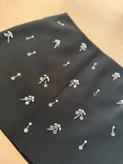 Black Embellished Skirt