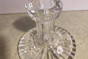 Waterford Crystal Candle Holder Holder Pillar Candlestick Signed Glass Cut. NO26.