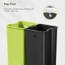 Mirage X 40L Automatic Sensor Kitchen Bin, Double Recycling Bin with 2 x 20L Compartments, Soft-Close Lid and Removable Buckets, Sleek Brushed Stainless Steel Image 8