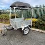 Erde - Galvanised trailer with roof box and frame - excellent condition Image 10